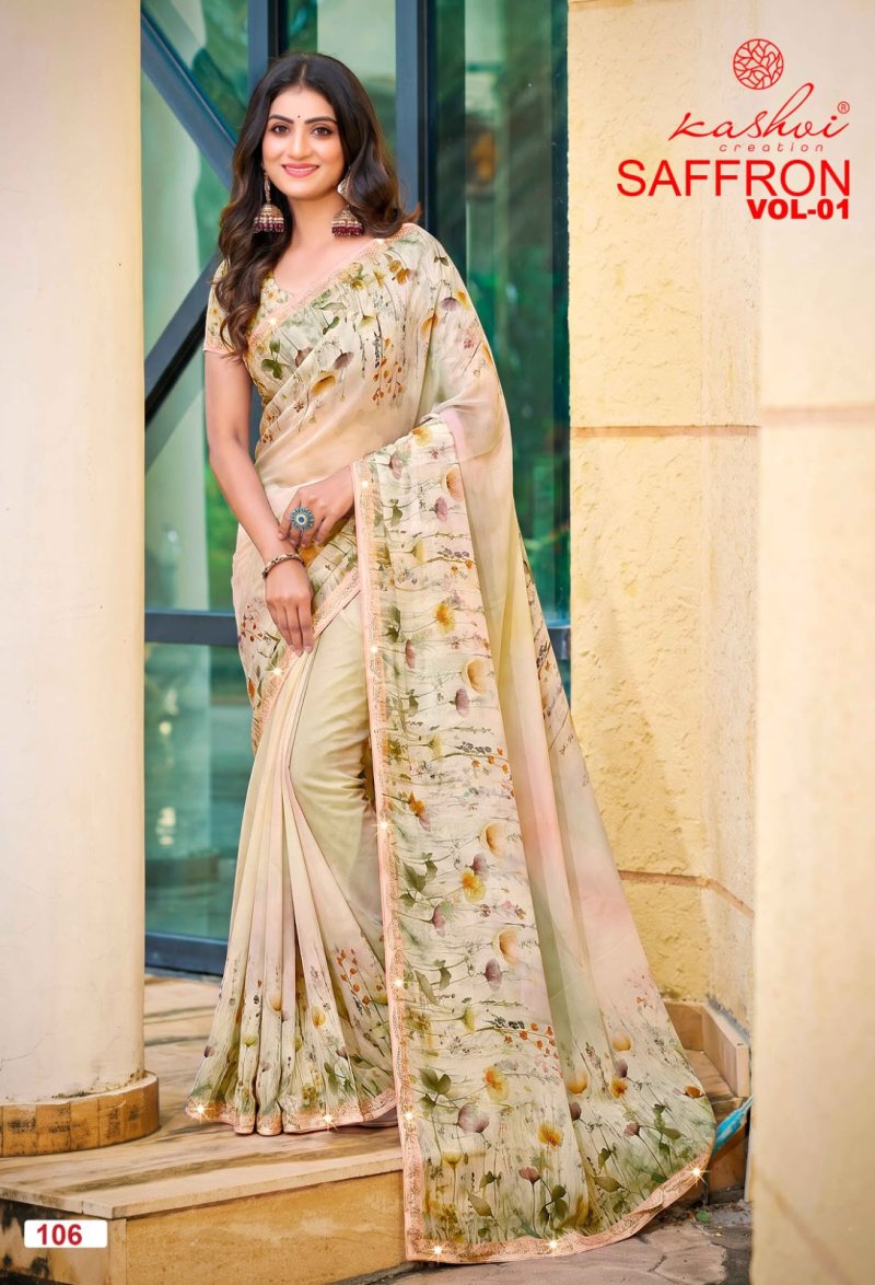 Saffron Vol 1 By Kashvi Raga Weightless Saree 